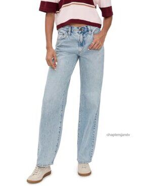 Levi's Baggy Dad Jeans Mid Rise Straight Leg 5-Pocket Denim